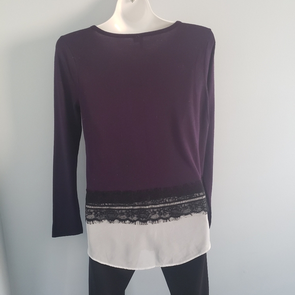 Elle Lace trim Top - Picture 2 of 4